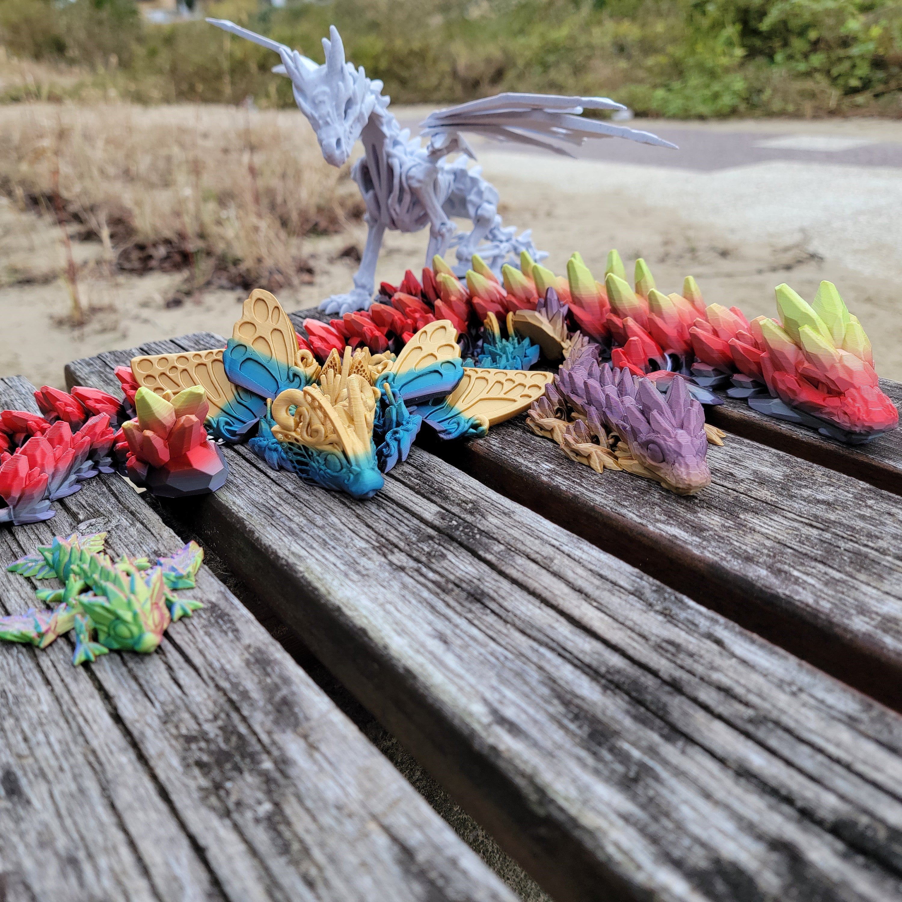 ホワイトドラゴン刺繍ローブ すべてのドラゴン – Oimo3D